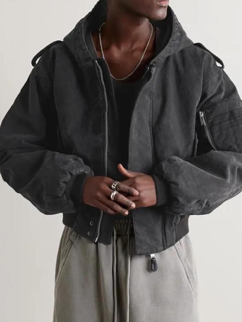 Entire Studios Navy Bomber Jacket